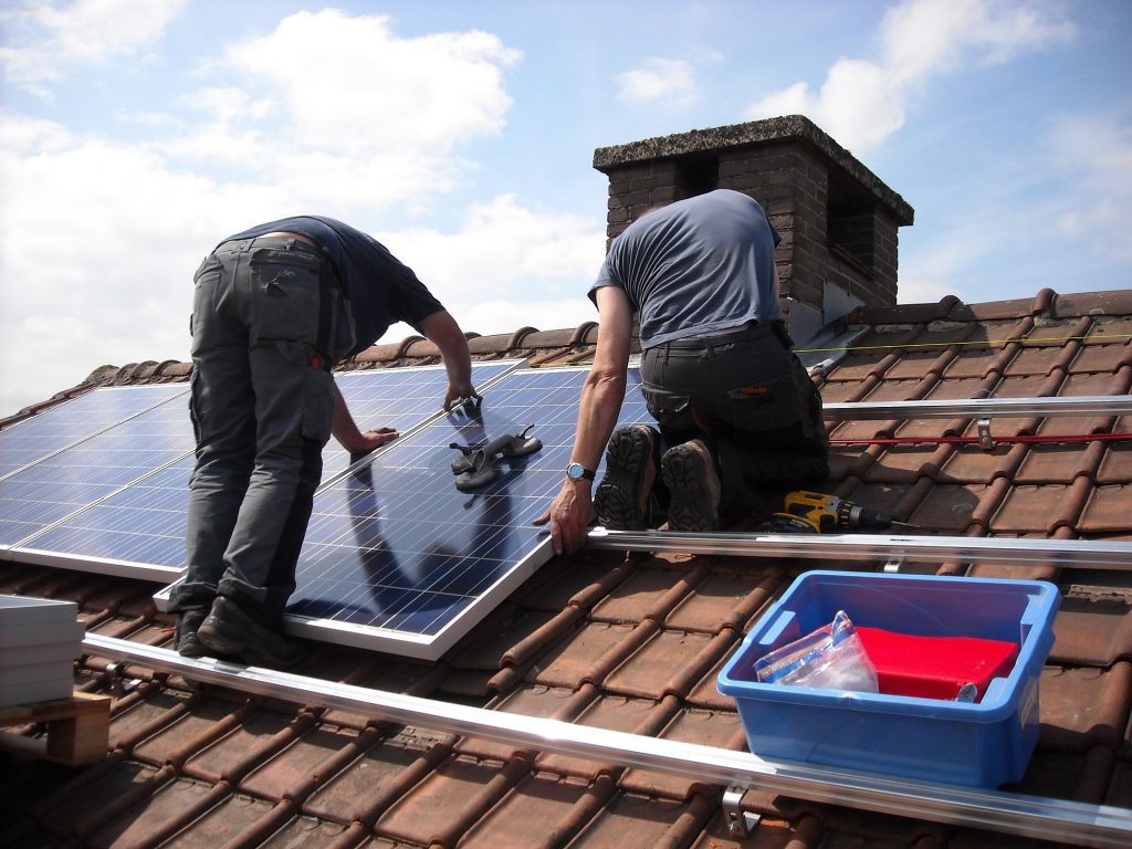 installation de panneaux solaires